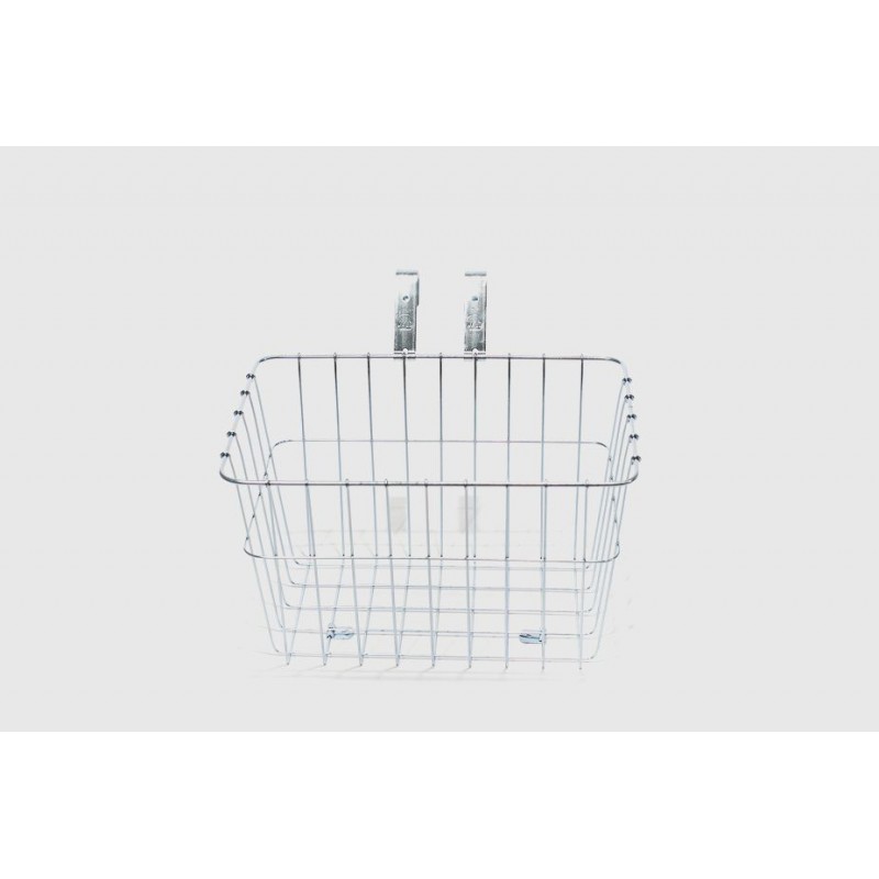 WALD - Front Grocery Basket #135 - Silver plated (14.5 x 9.5 x 9 inches)